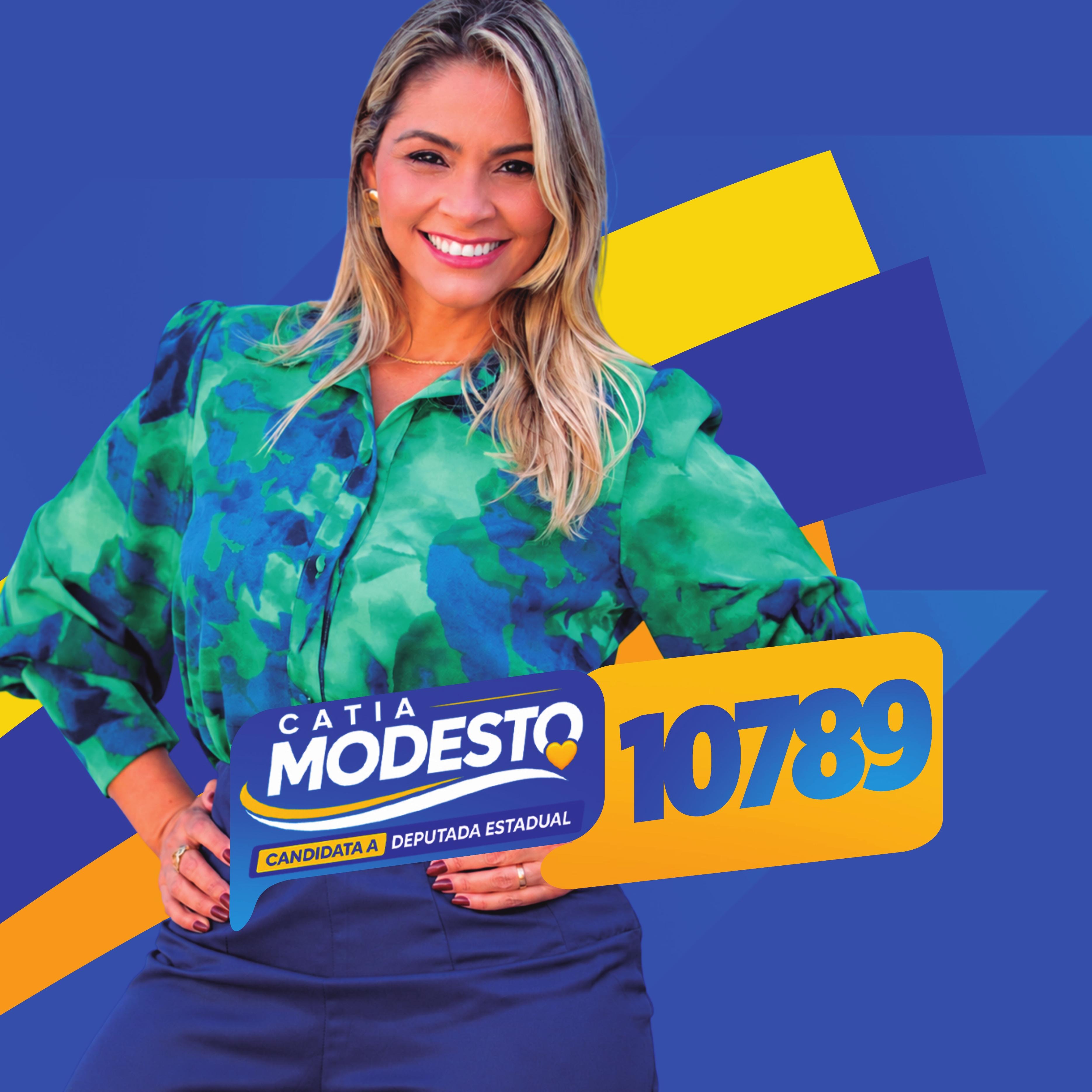 Catia Modesto, candidata a deputada estadual por Sergipe, número 10789